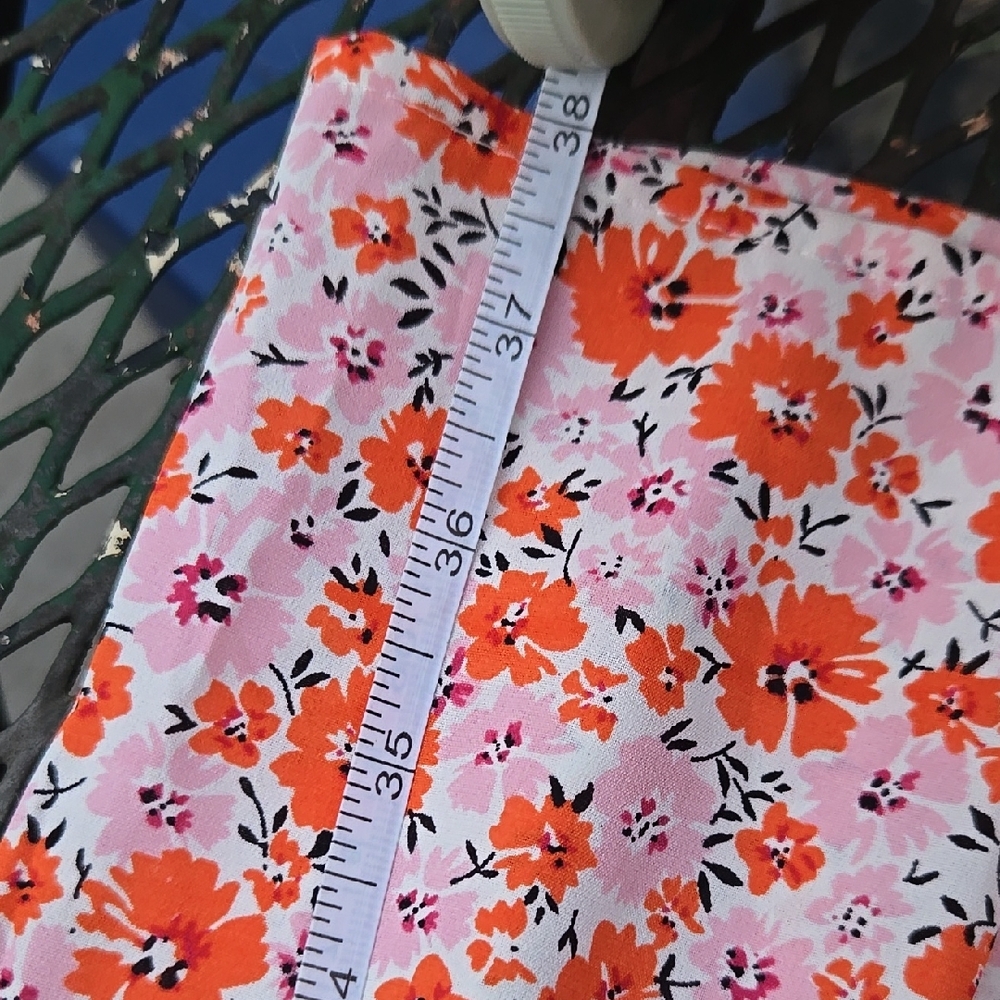 Petal & Pup White Maxi Skirt with Orange Floral Print - Picture 5 of 6